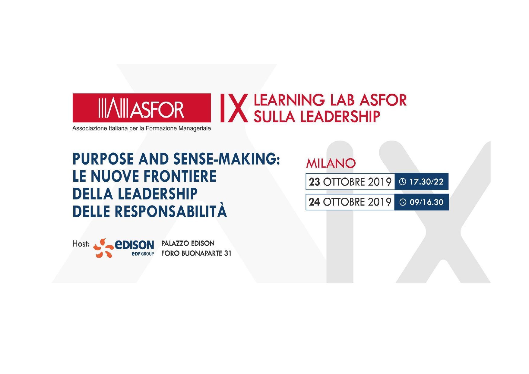 Un poster per il laboratorio di apprendimento per la leadership di Sulla