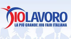 A logo for io lavoro la più grande job fair italiana