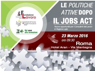 Un manifesto per un Job Act a Roma il 23 marzo 2016