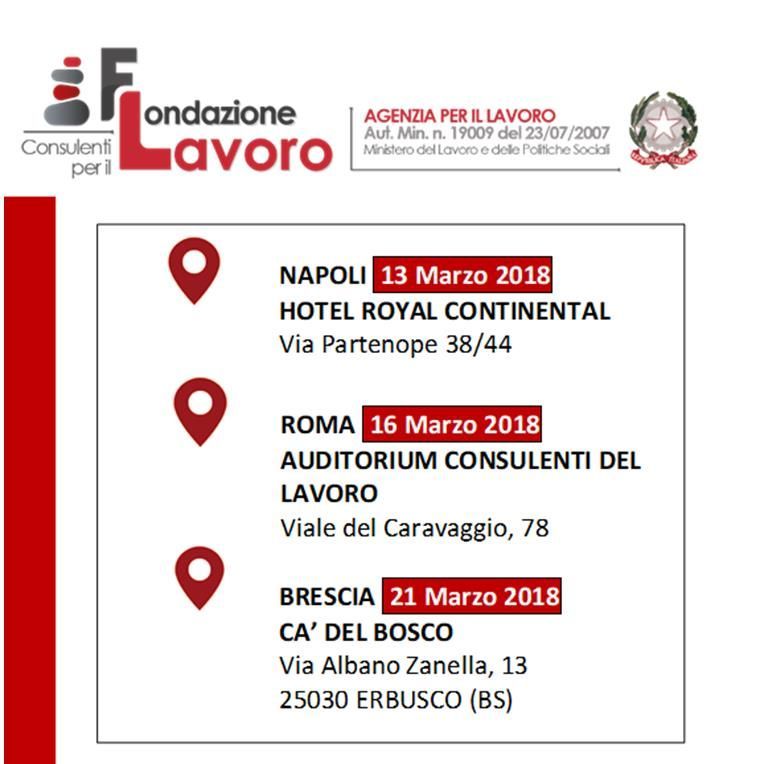 Un manifesto per la fondazione lavoro mostra la posizione dell'hotel royal continental