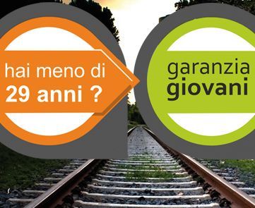 A sign that says hai meno di 29 anni next to a sign that says garanzia giovani