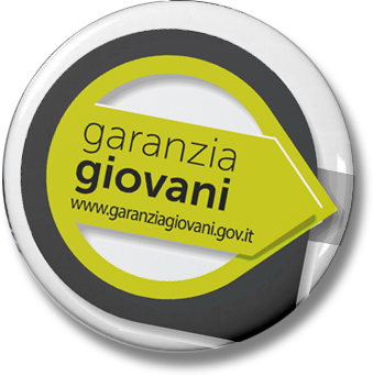 A button that says garanzia giovani on it