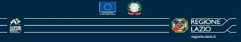 Uno sfondo blu con la scritta regione lazio