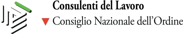 A logo for consulenti del lavoro is shown on a white background