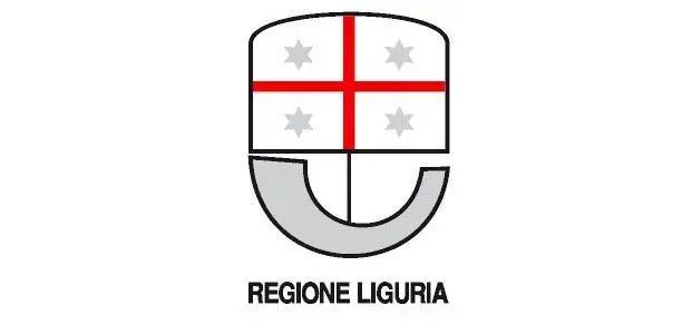 Un logo per la regione liguria con uno scudo e delle stelle