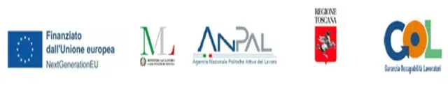 Un'immagine sfocata di diversi loghi tra cui anpal e col
