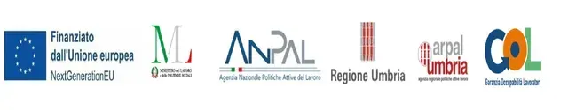Un'immagine sfocata di diversi loghi tra cui anpal e col