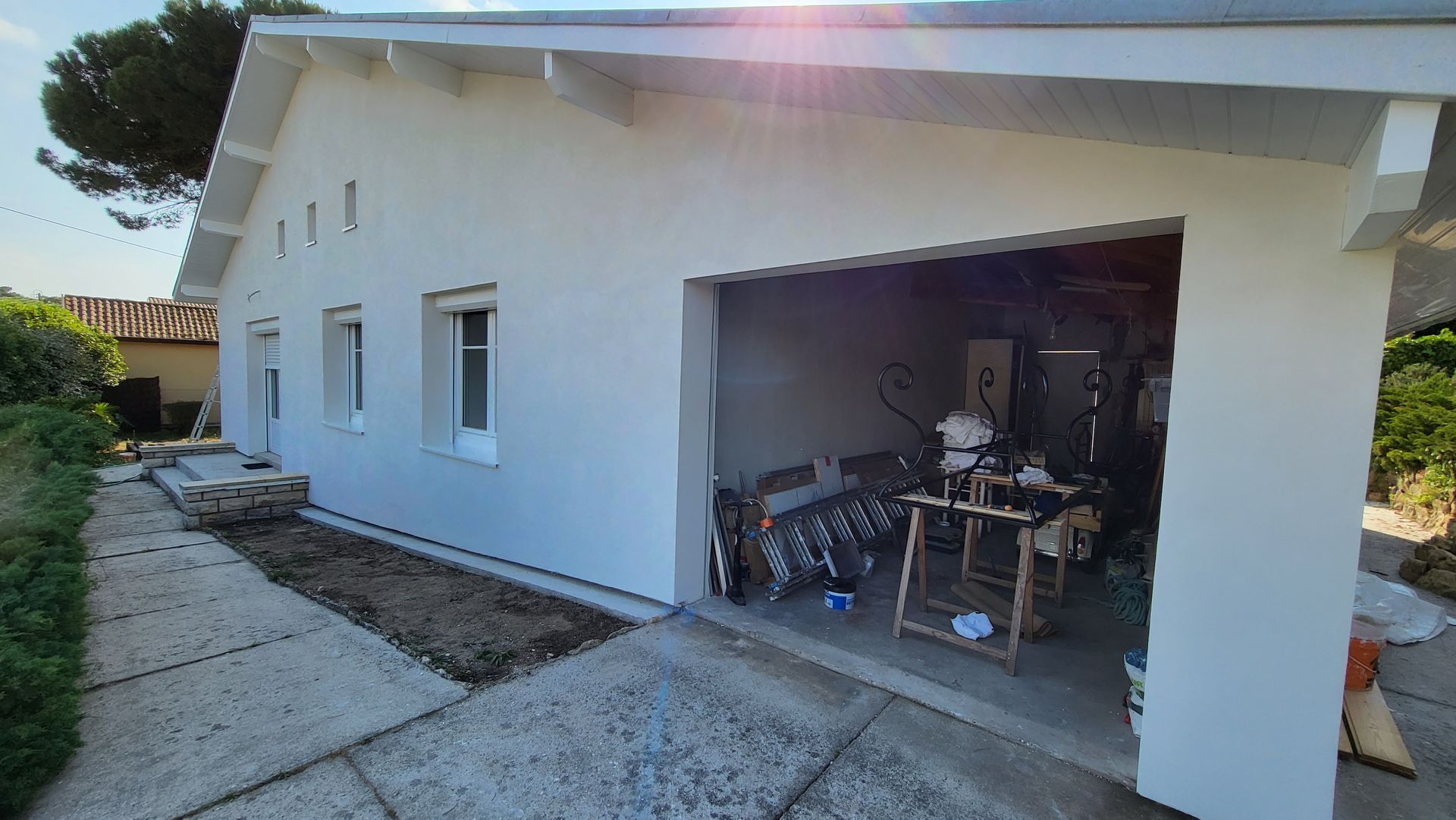 Une maison à Arcachon, après isolation thermique par l'extérieur.
