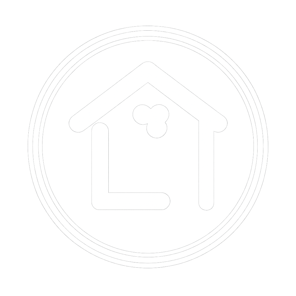 Le dessin de maison dans le logo d’ABC Maison d’Aujourd’hui.