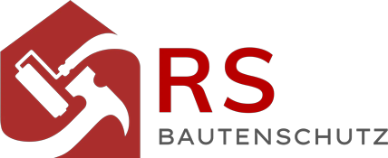 Ein rot-weißes Logo für RS Bautenschutz