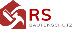 Ein rot-weißes Logo für RS Bautenschutz