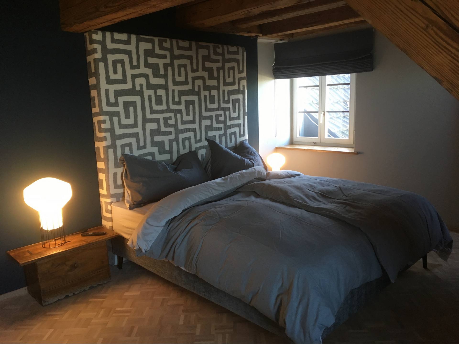 Bett blau - Marion Porro Innendekoration - Richterswil