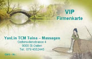 TCM Tuina Massage VIP St. Gallen Yan Lin