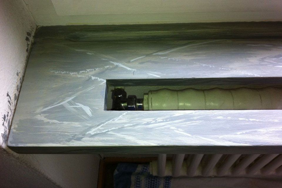 Heizungsverkleidung, die von Marcello Del Curto gestaltet wurde