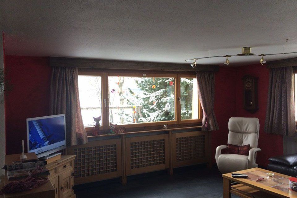 Wohnzimmer, das von Marcello Del Curto gestaltet wurde