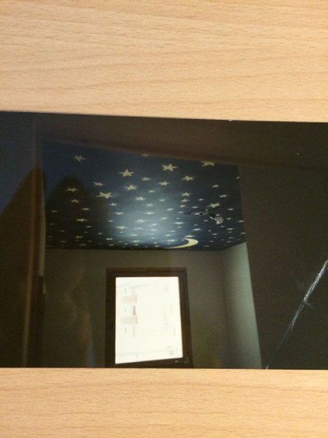 Zimmerdecke, die von Marcello Del Curto gestaltet wurde