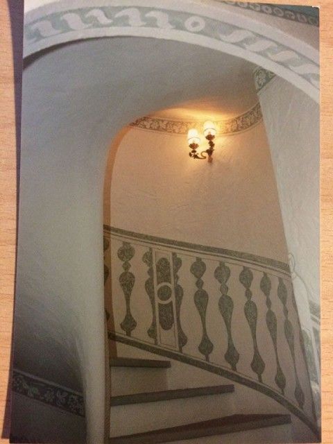 Treppenhaus, das von Marcello Del Curto gestaltet wurde