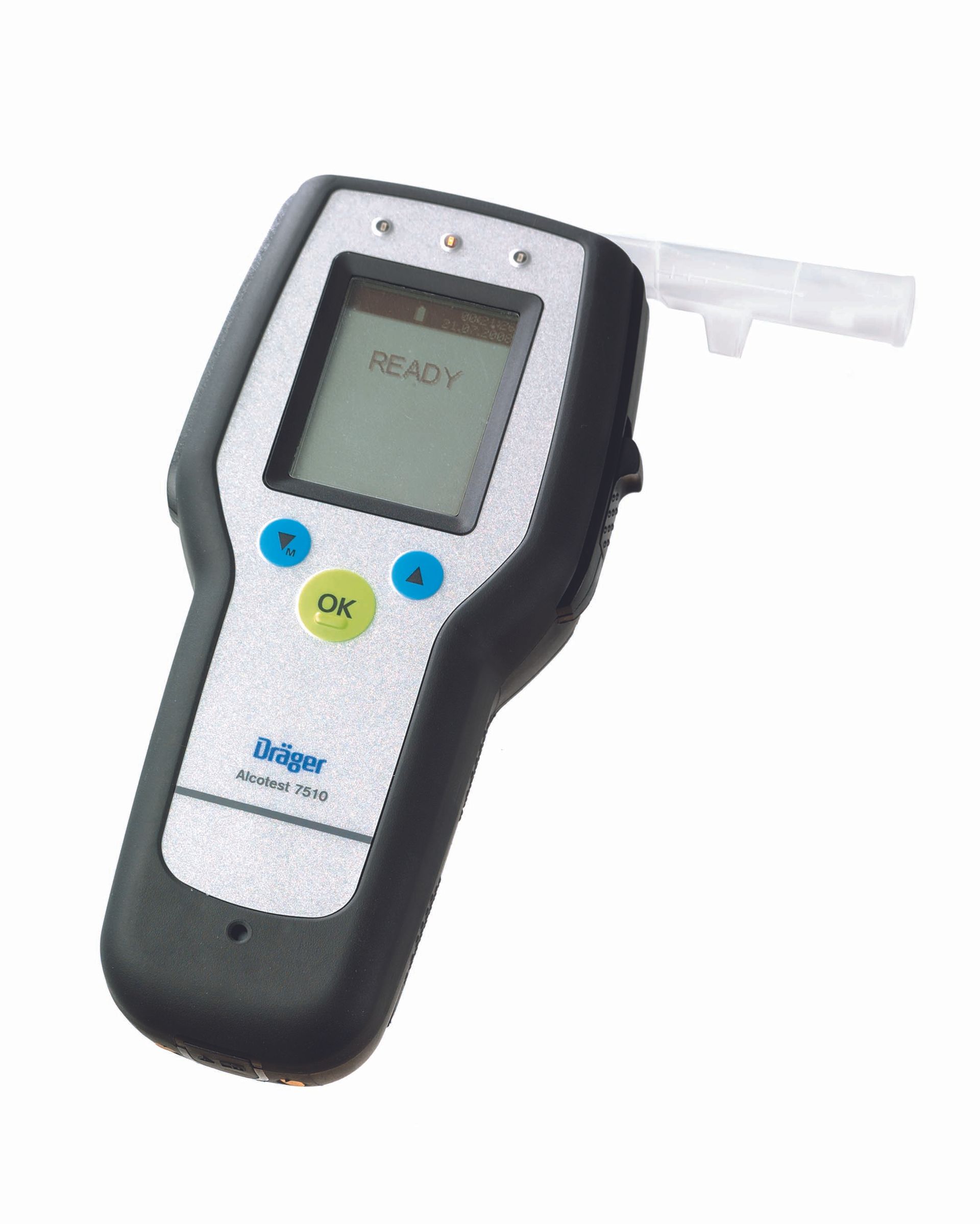Dräger Alcotest 7510 Alkoholtester mit Mundstück für professionelle Atemalkoholkontrolle