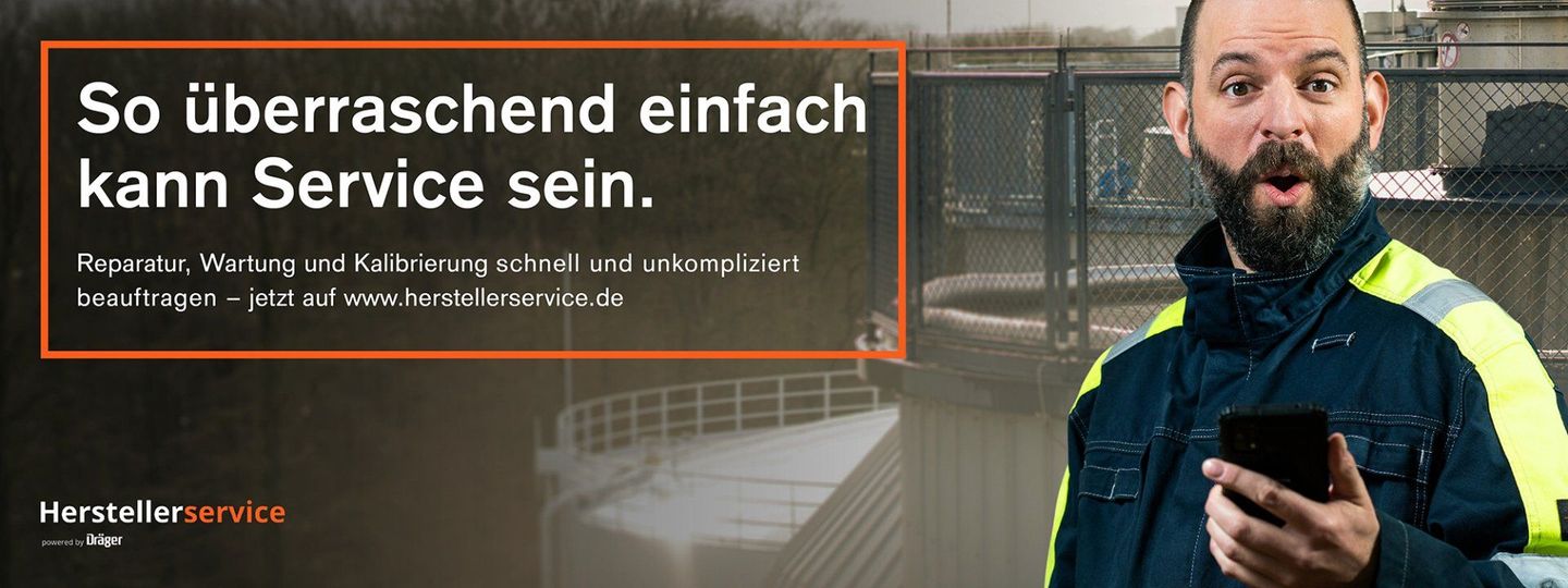 Anzeige Hersteller-Service So überraschend einfach kann Service sein. Reparatur, Wartung und Kalibrierung schnell und unkompliziert beauftragen