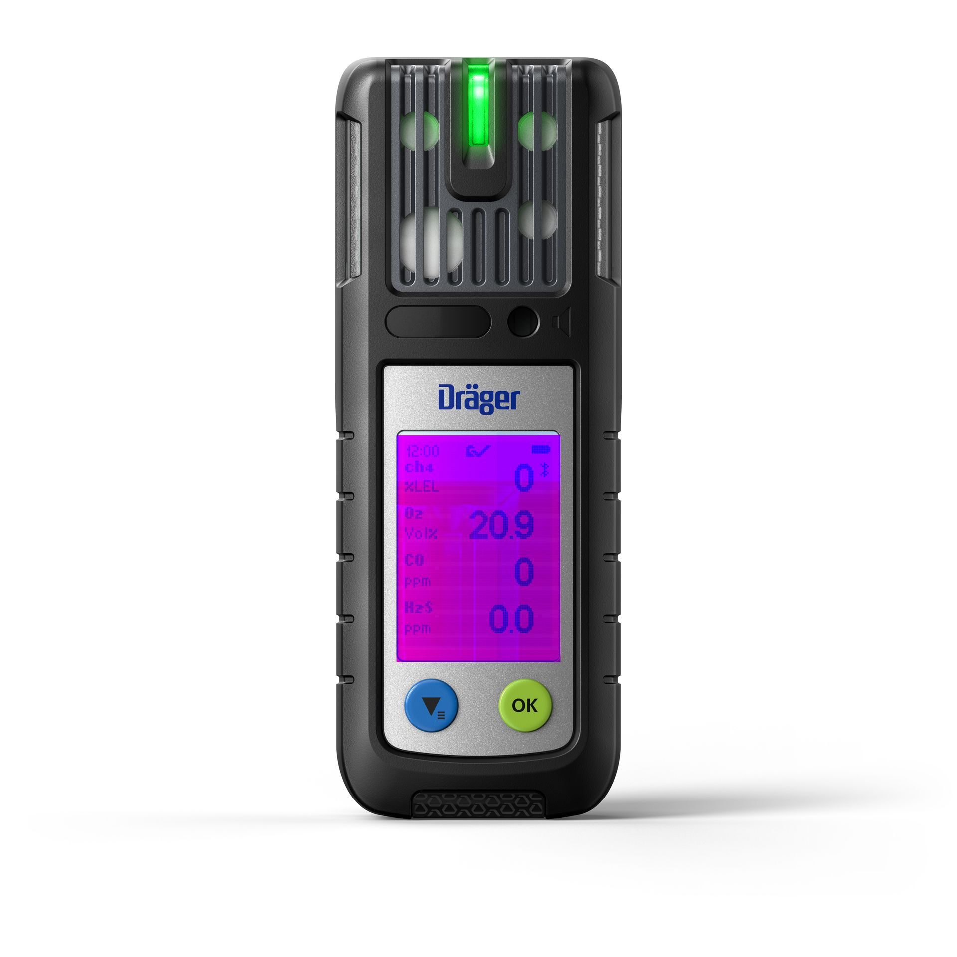Dräger X-am 2800 Mehrgaswarngerät mit Sensoren und Display für sichere Gasüberwachung