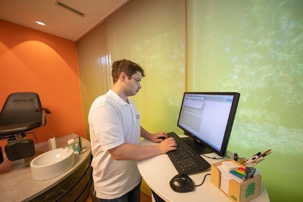 Fußdruckmessung bei der Orthopädie-Schuhtechnik Huber