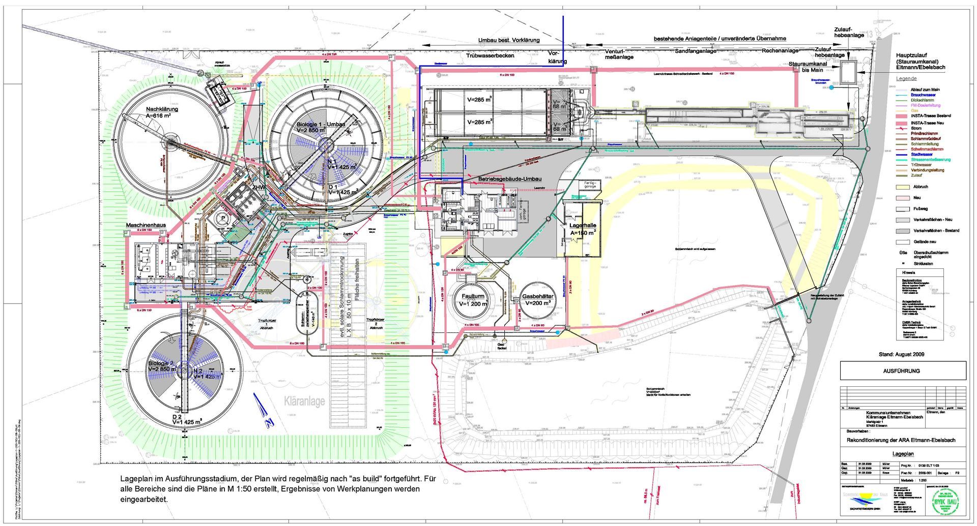 Planungszeichnung ARA Eltmann