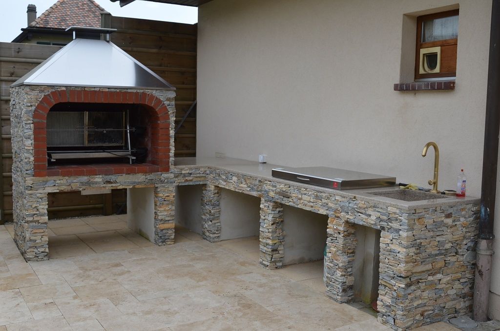 Création d'une cuisine extérieure - LBPaysages