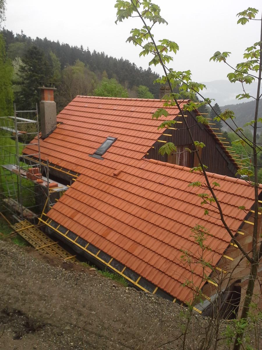 Travaux de couverture, vallée de MUNSTER