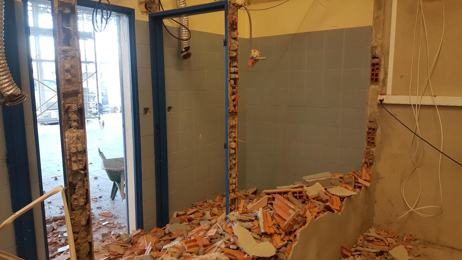 Travaux de démolition intérieure