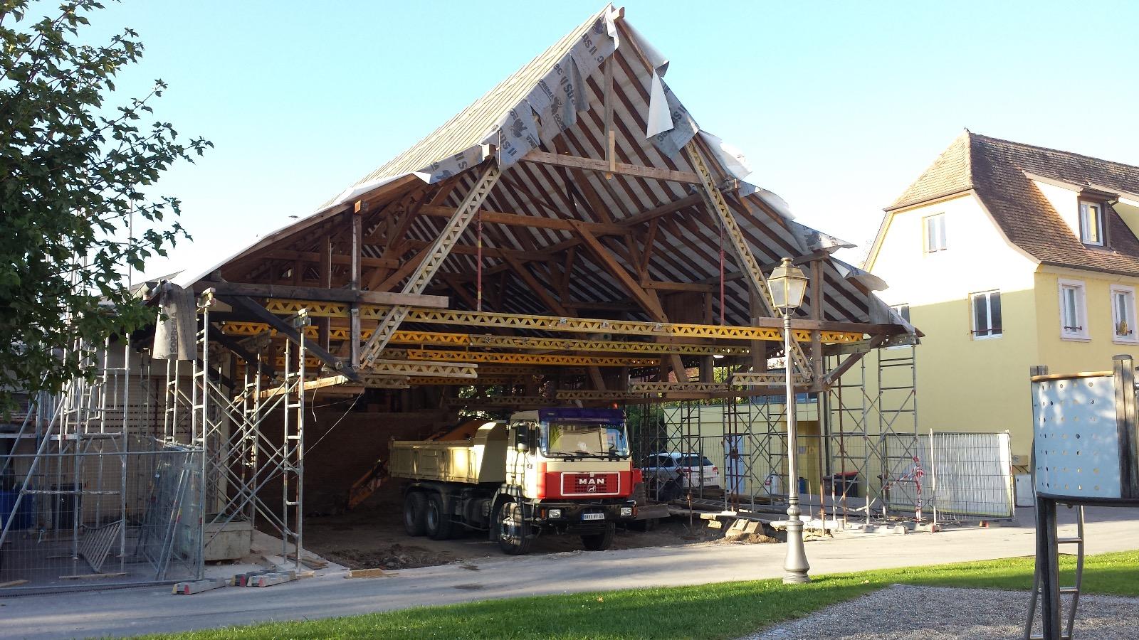 Etayage de charpente, JEBSHEIM