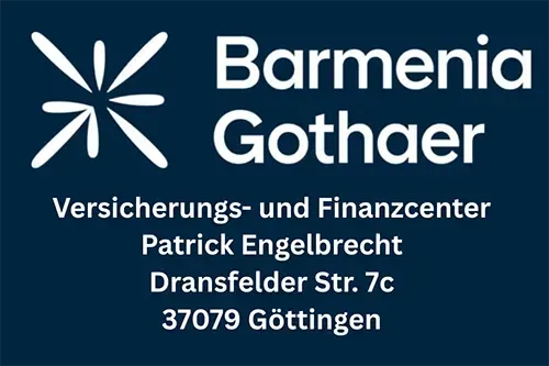Logo for Barmenia Gothaer insurance and finance center in Göttingen, Germany.