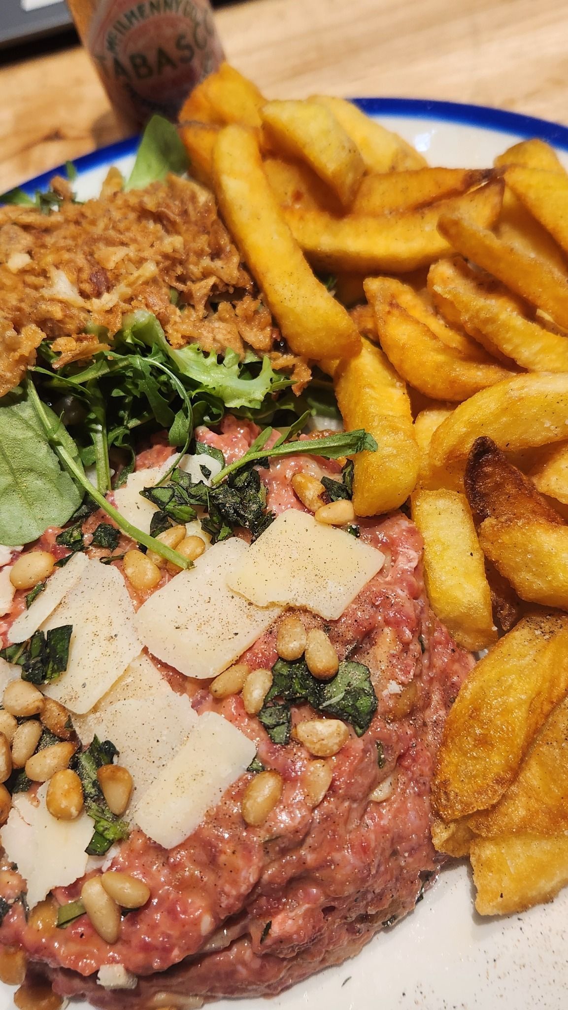 Tartare de bœuf.