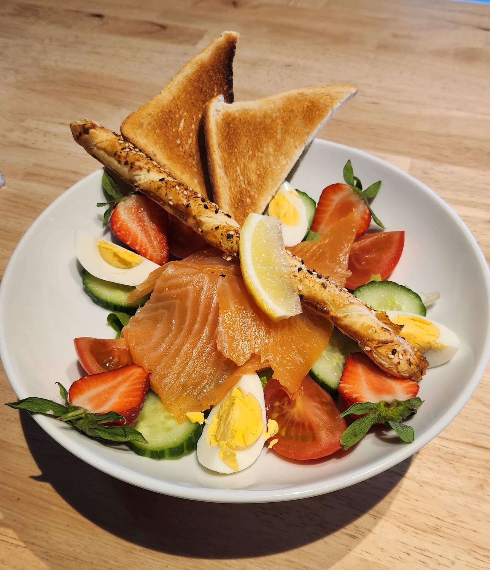 Saumon fumé maison.