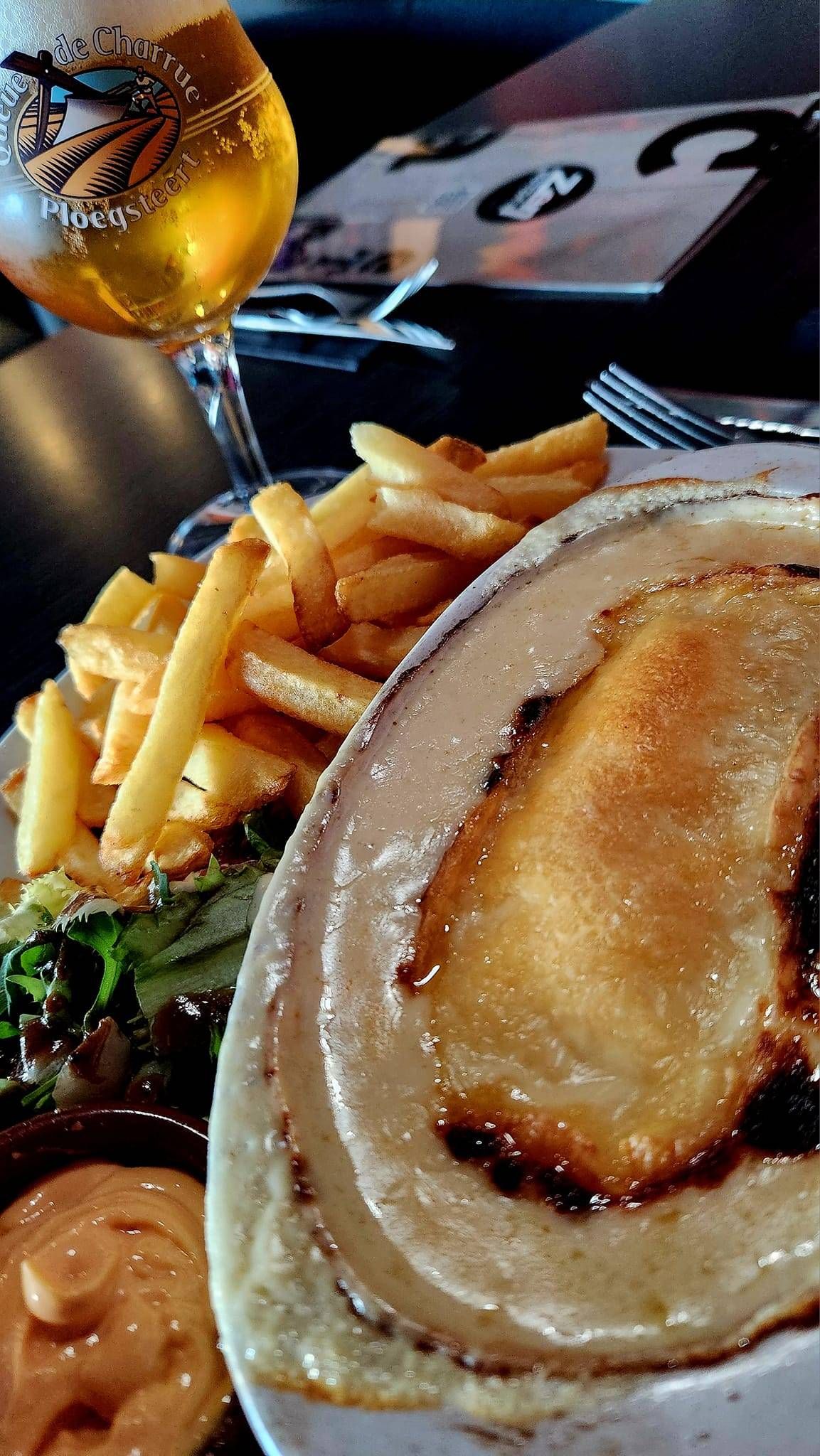 Gratin de poulet et maroilles.