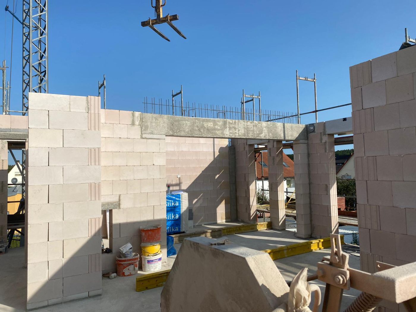 Massivbau Erdgeschoss fertig