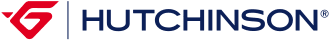 Logo Hutchinson en rouge et bleu sur fond blanc