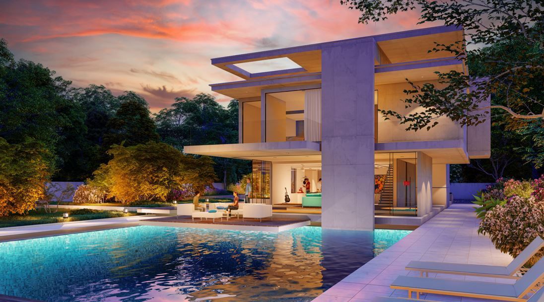 Moderna villa de tres plantas