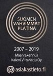 Suomen vahvimmat platina sertifikaatti