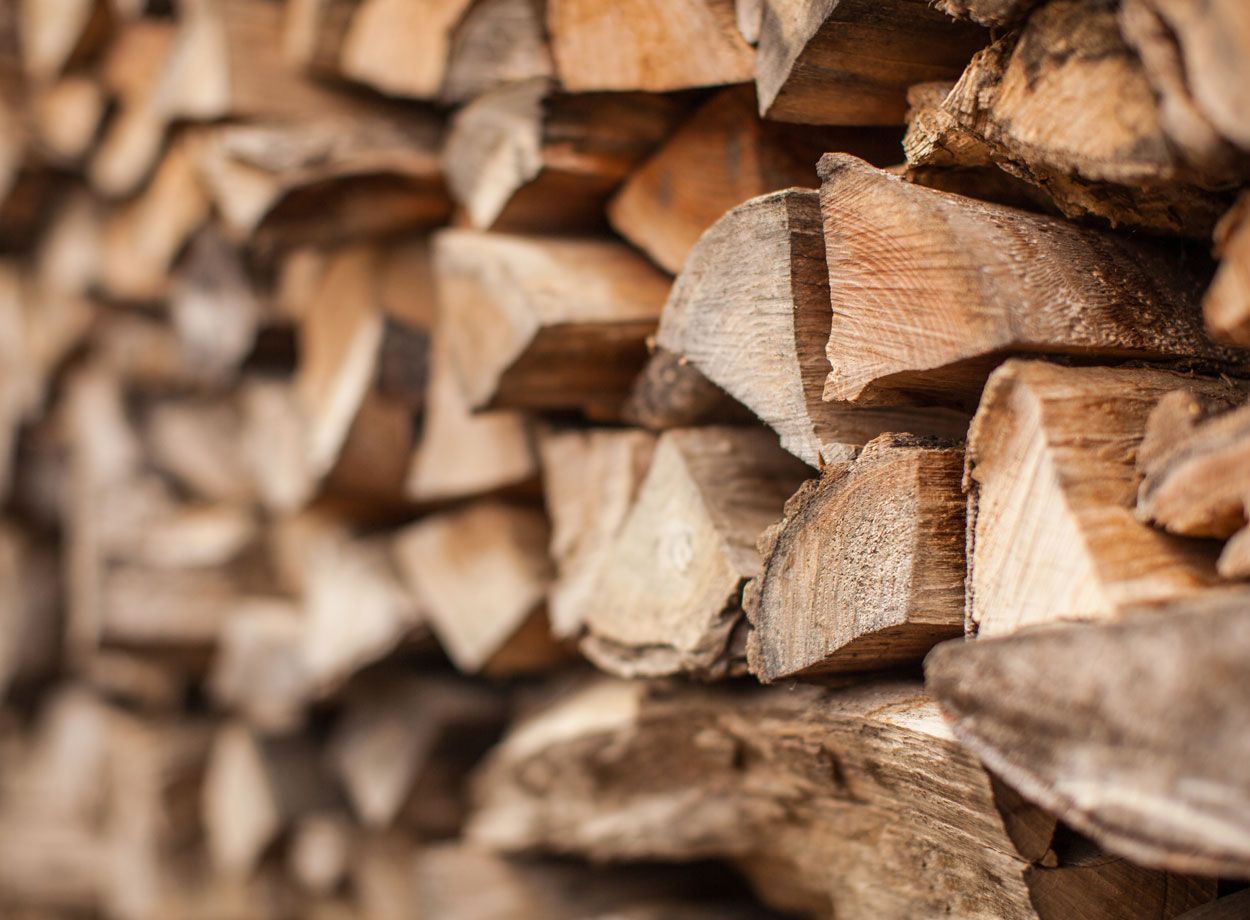 Tas de bûches de bois