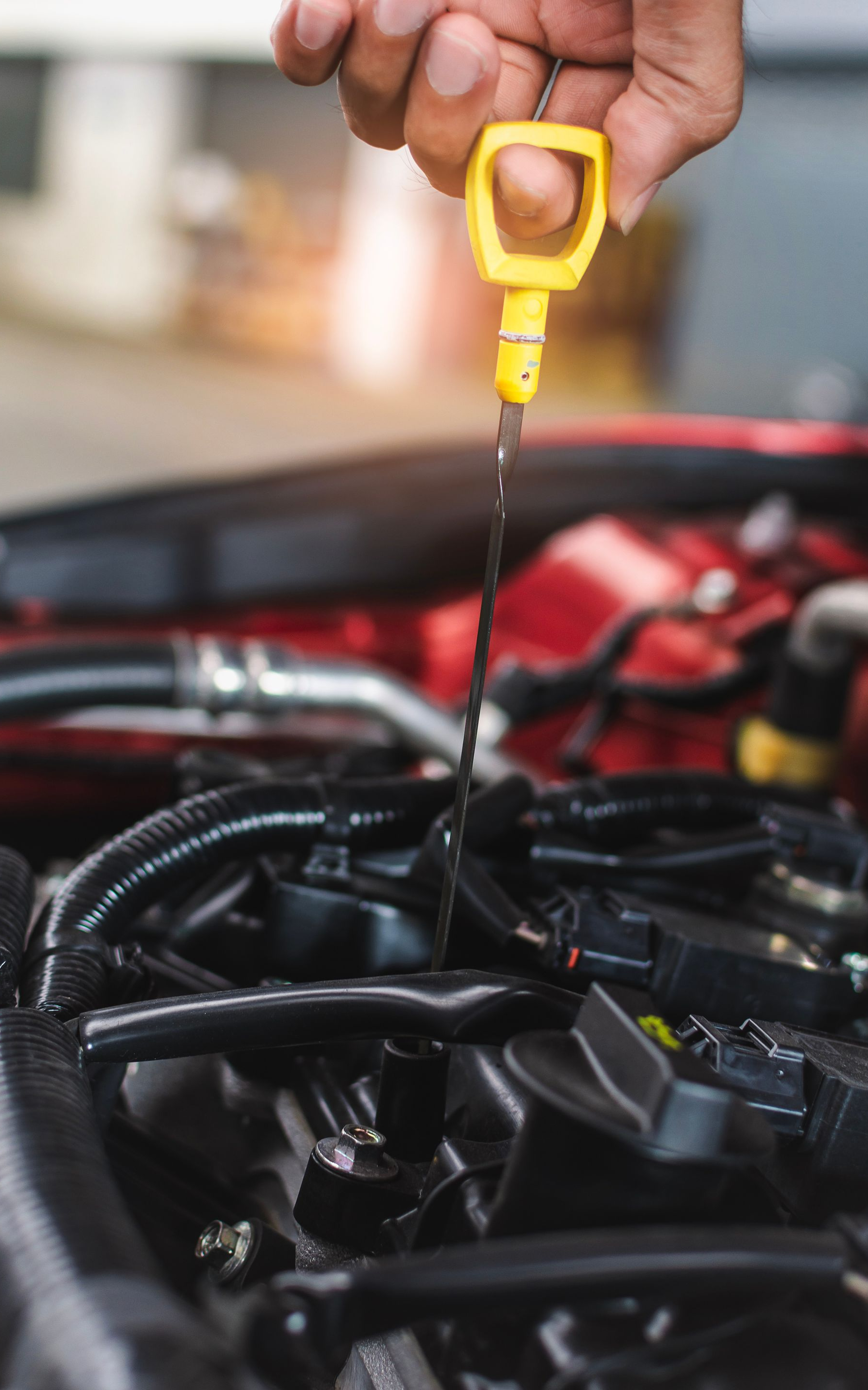 Inspection du niveau d'huile