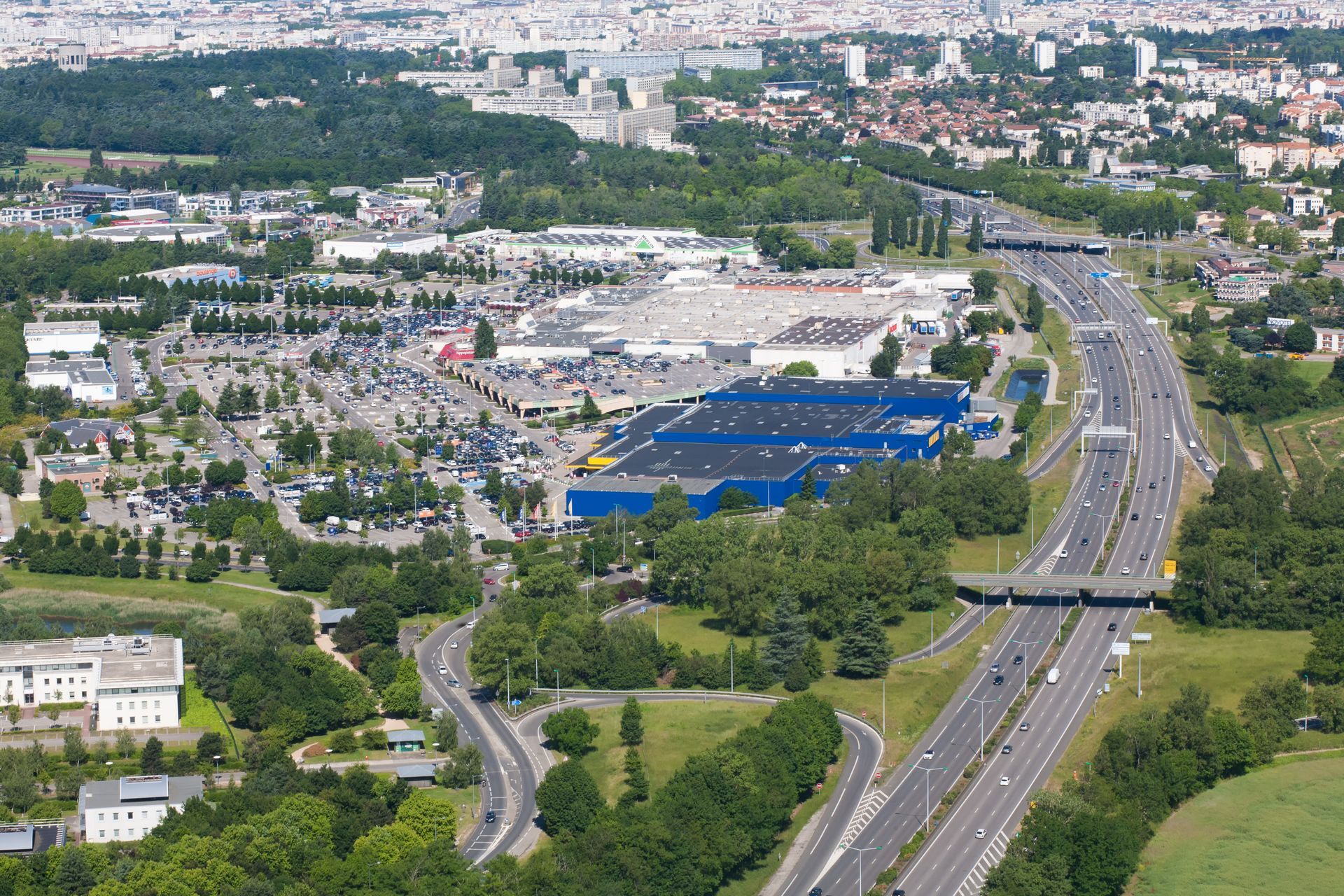 Vue aérienne de Bron.