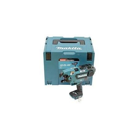 Una cesoia per tondini di ferro a batteria makita è in una scatola.