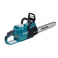 Una motosega Makita è raffigurata su uno sfondo bianco.