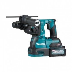 Un trapano a percussione Makita brushless con batteria agli ioni di litio da 40 V.