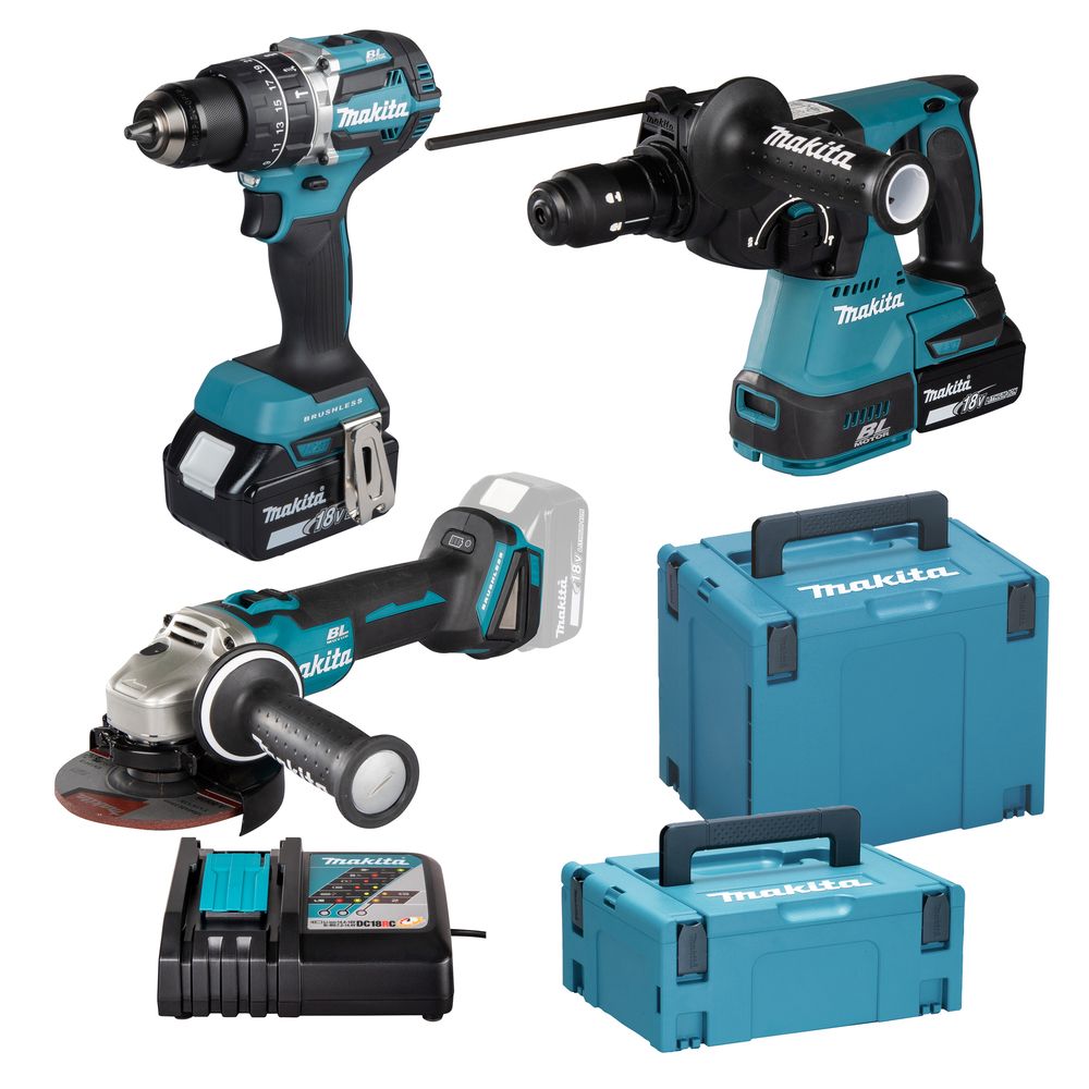 KIT ELETTROUTENSILI MAKITA DLX3196JX1 A BATTERIA 18V LI-ION