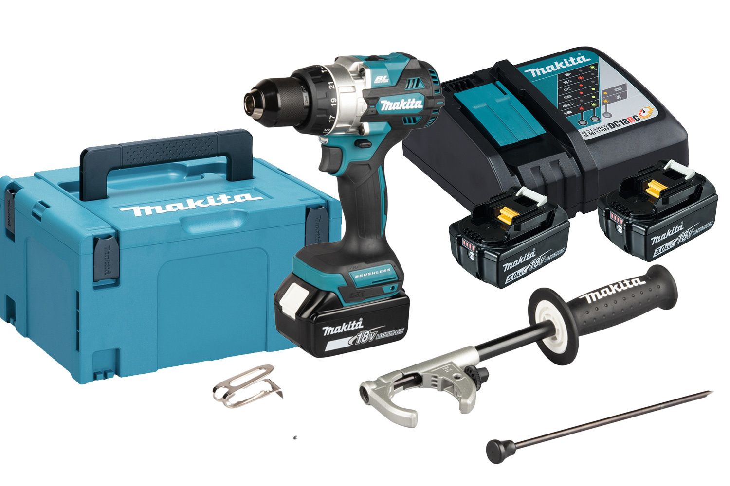 TRAPANO AVVITATORE A PERCUSSIONE DHP492RTJ MAKITA A BATTERIA 18V