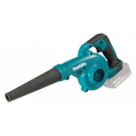 Un soffiatore a batteria Makita su uno sfondo bianco