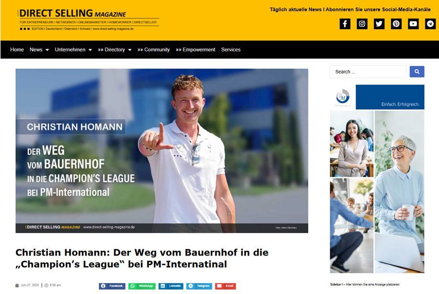 Direkt selling Magazine