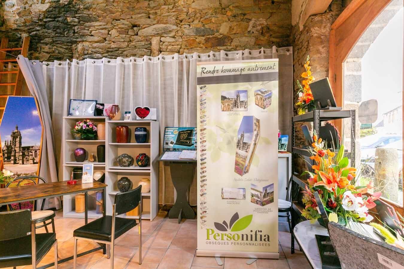 Intérieur des Pompes Funèbres Arrée Funéraire