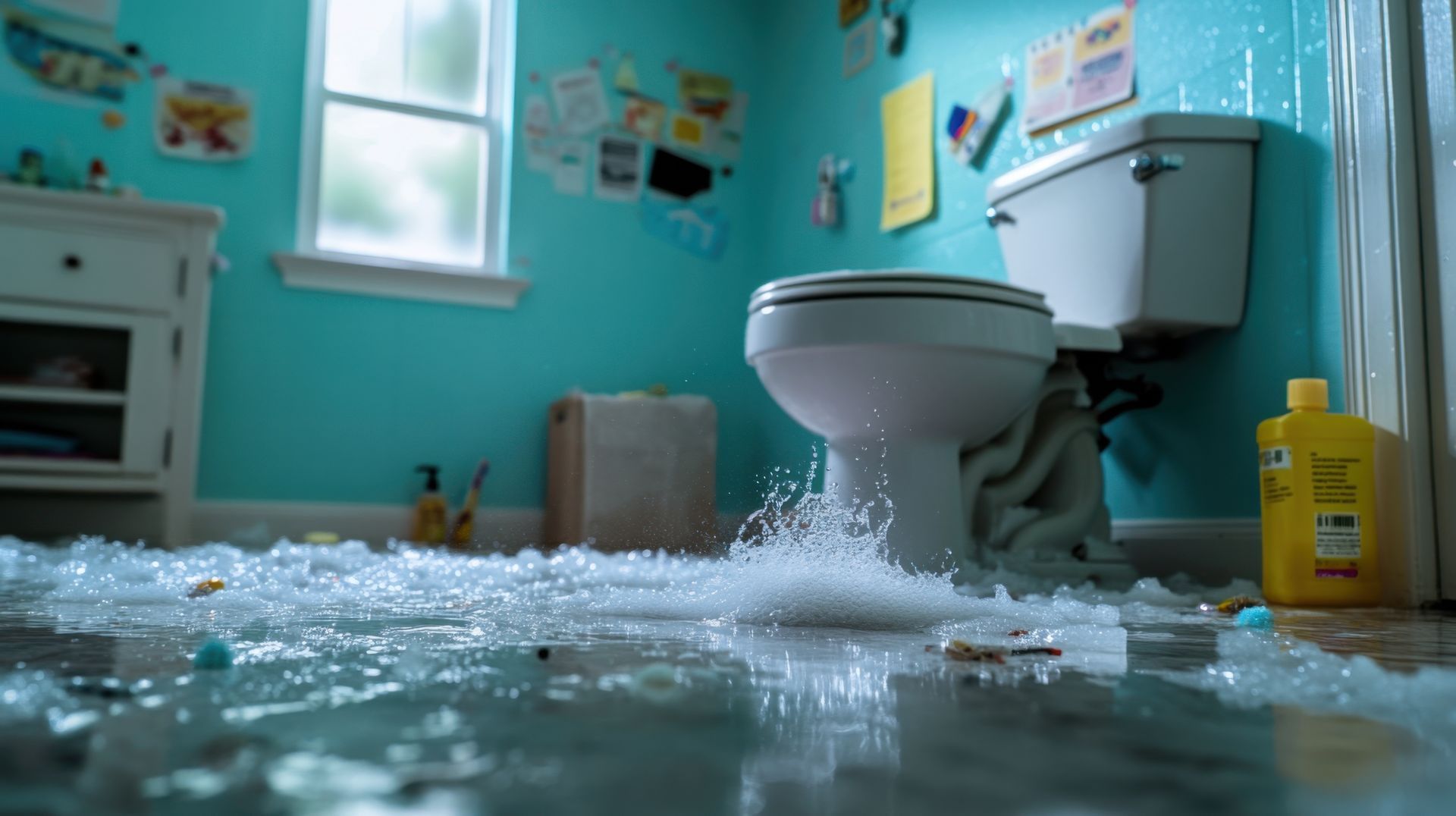Une urgence dans une salle de bains
